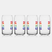 ドラッグは犯罪眼鏡ではない ガラス缶 (左)