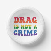 ドラッグは犯罪紙の器ではない ペーパーボウル (正面)