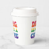 ドラッグは犯罪紙カップではない 紙コップ (右)