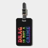 ドラッグは犯罪荷札ではない ラゲッジタグ (正面縦)