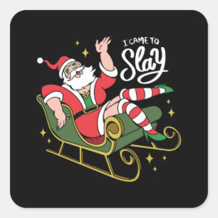 ドラッグクイーンサンタ スクエアシール