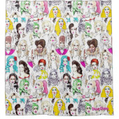 ドラッグクイーンズシャワーカーテン シャワーカーテン (正面)