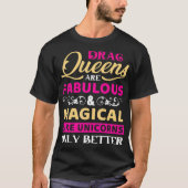 ドラッグクイーンファボルーズと魔法のLGBTQプライド Tシャツ (正面)