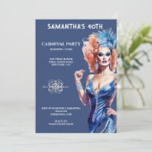 ドラッグクイーンlgbtqカーニバルフェスティバルglam glitz 招待状 (スタンド正面)