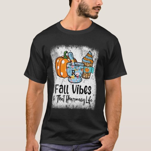 ドラッグストアの秋の気配 薬剤師アシスタント Tシャツ (正面)