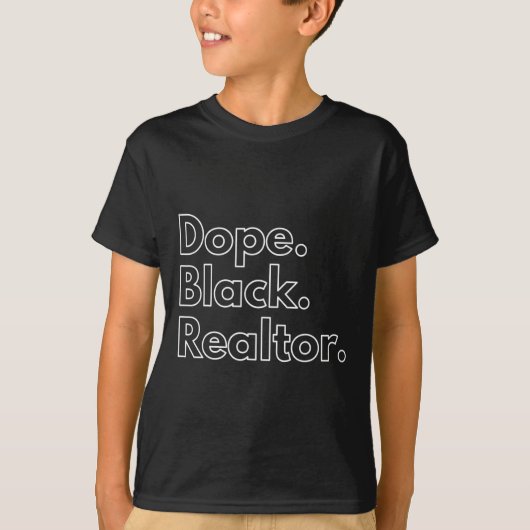 ドラッグブラック不動産仲介業者アフリカ系アメリカ人ブラック史 Tシャツ (正面)