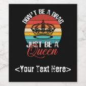 ドラッグボトルラベルでない ワインラベル (シングルラベル)