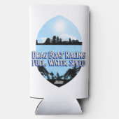 ドラッグボートレース用燃料、水、スピードボート スリム缶クーラー (裏面)