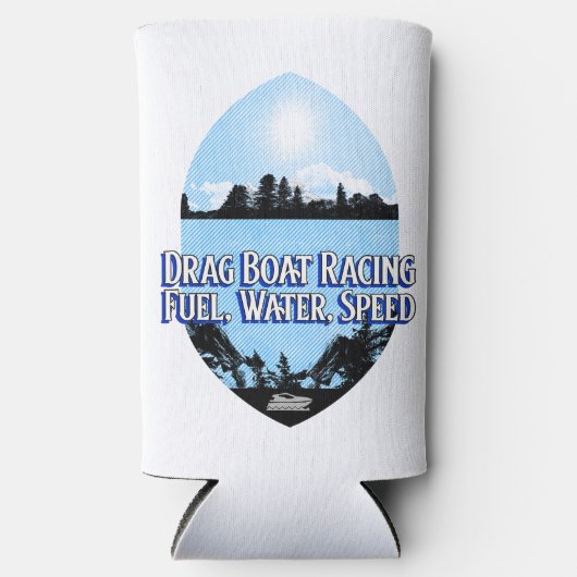 ドラッグボートレース用燃料、水、スピードボート スリム缶クーラー (正面)