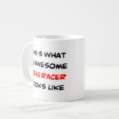 ドラッグレーサー素晴らし、 コーヒーマグカップ (正面左)