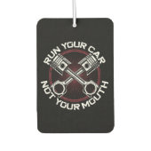 ドラッグレーシングカー走のヴィンテージあなたの車ではない カーエアーフレッシュナー (正面)