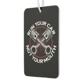 ドラッグレーシングカー走のヴィンテージあなたの車ではない カーエアーフレッシュナー (左)