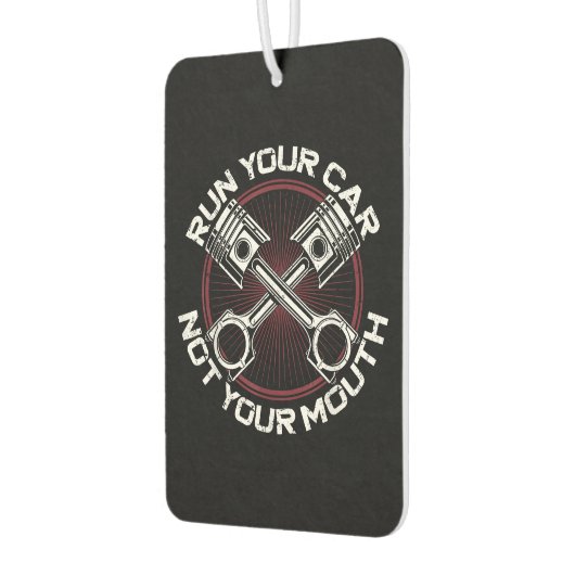 ドラッグレーシングカー走のヴィンテージあなたの車ではない カーエアーフレッシュナー (左)