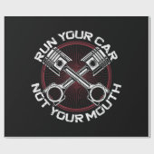 ドラッグレーシングカー走のヴィンテージあなたの車ではない ラッピングペーパー (フラット)