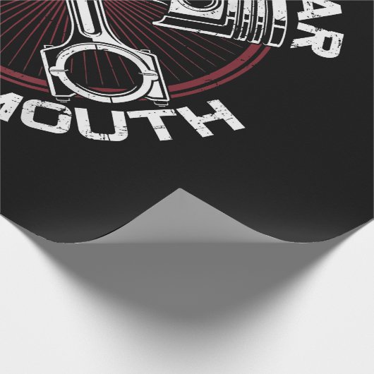 ドラッグレーシングカー走のヴィンテージあなたの車ではない ラッピングペーパー (角)