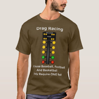 ドラッグレーシングクリスマスツリーラインアップ馬力 Tシャツ