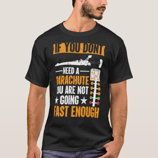 ドラッグレーシングドラッグレーサー Tシャツ (正面)