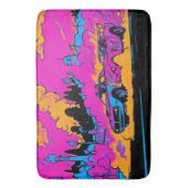 ドラッグレーシングバーンアウト – ドラッグレーシングカー バスマット (正面縦)