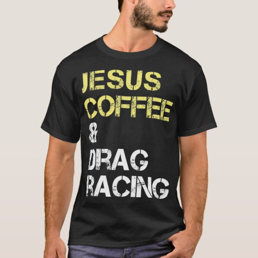 ドラッグレーシングファンのためのドラッグレーシングギフト Tシャツ (正面)