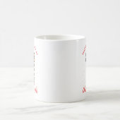 ドラッグレースに夢中なクリスマス コーヒーマグカップ (中央)