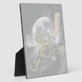 ドラッグレースのドラゴンと月のファンタジーアートワーク フォトプラーク (側面)