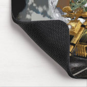 ドラッグレースのドラゴンと月のファンタジーアートワーク マウスパッド (コーナー)