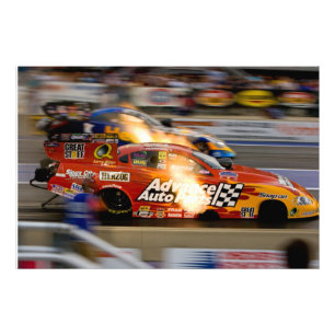 ドラッグレースのファニーカー フォトプリント           