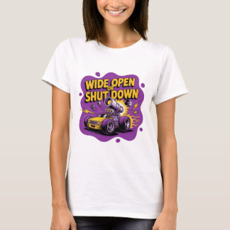 ドラッグレースの面白い車Tシャツ Tシャツ