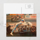 ドラッグレース。 ポストカード (正面/裏面)