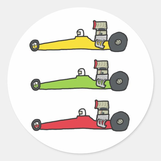 ドラッグレース ラウンドシール (正面)