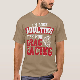 ドラッグレース レースカー ビンテージ 僕 Tシャツ