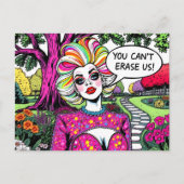 ドラッグ女王よ消せない ポストカード (正面)