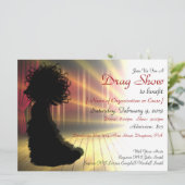 ドラッグ表示特典のカスタム招待状 招待状 (スタンド正面)