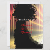 ドラッグ表示特典のカスタム招待状 招待状 (裏面)