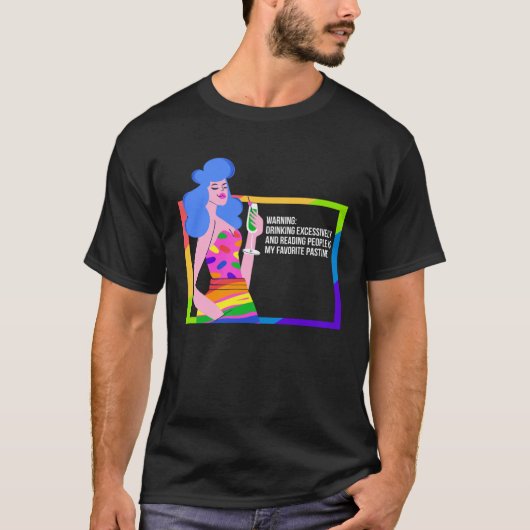 ドラッグ飲クイーンユーモア Tシャツ (正面)