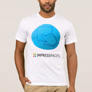 ドラッグ・アンド・ドロップのTシャツの白 Tシャツ