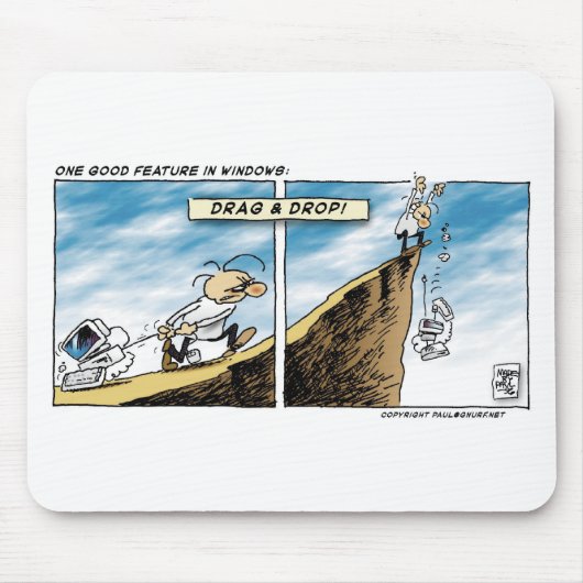 ドラッグ・アンド・ドロップ マウスパッド (正面)