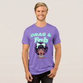 ドラッグ アンド ファブ トライブレンドＴシャツ (正面全面)