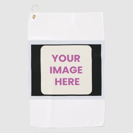 ドラッグ&ドロップカスタムロゴはこちら ゴルフタオル (正面)