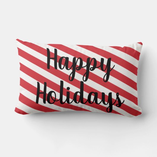 ドラッグ&ドロップジパーソナライズされたンガーブレッドホリデー ランバークッション (裏面)