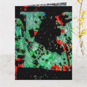 ドラットフラワー折りグリーティングカードプラスチック抽象芸術 カード (黄色い花)