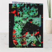 ドラットフラワー折りグリーティングカードプラスチック抽象芸術 カード (裏面)