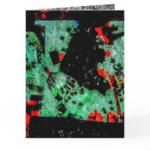 ドラットフラワー折りグリーティングカードプラスチック抽象芸術