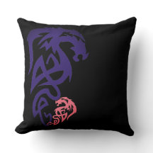 ドラッユニークグシンプルブラック装飾用クッション