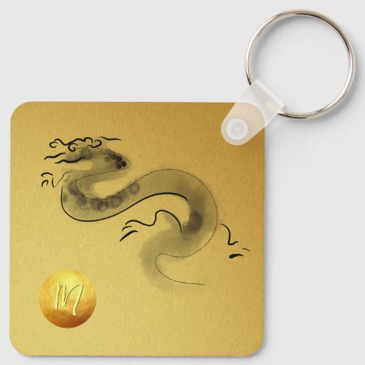 ドラッ中国のグイヤーオリジナルズ絵を描モノグラム キーホルダー (裏面)