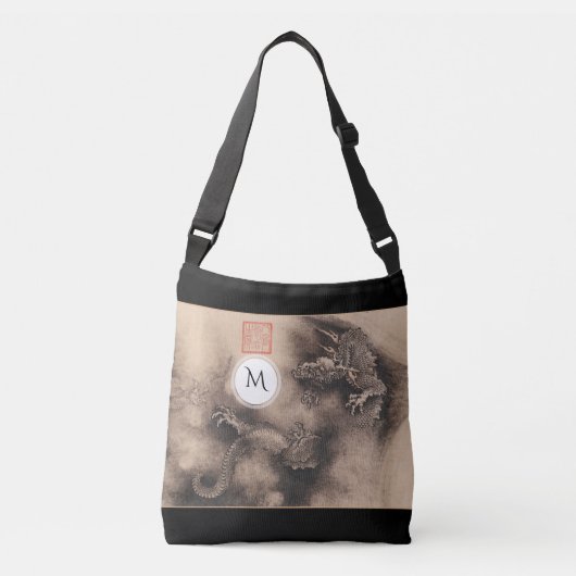 ドラッ中国のグイヤー誕生日絵を描ズモノグラムバッグ クロスボディバッグ (正面)