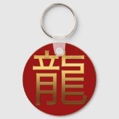 ドラッ中国のグイヤー金ゴールドアイデオグラム〔占星術の〕十二宮図PRK キーホルダー (正面)