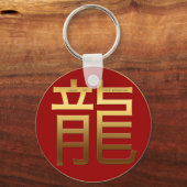 ドラッ中国のグイヤー金ゴールドアイデオグラム〔占星術の〕十二宮図PRK キーホルダー (正面)