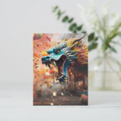 ドラッ中国のグシンボル2024 ポストカード (スタンド正面)