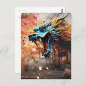 ドラッ中国のグシンボル2024 ポストカード (正面/裏面)